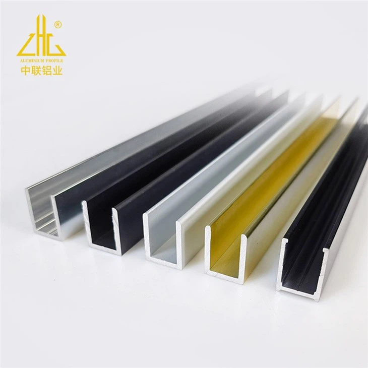 Aluminum Shower Door Frame Parts U-channel